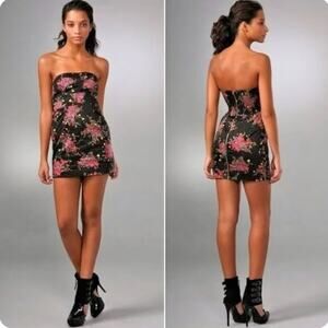 Free People Dresses Free People Poison Apple Dress Strapless Floral size 4